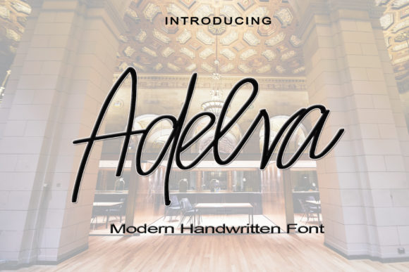 Adelva: A Refined Script Font for Editorial Design