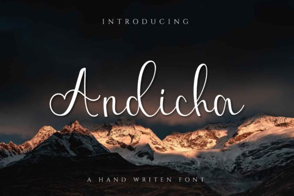 Andicha: The Elegant Script Font for Your Brand