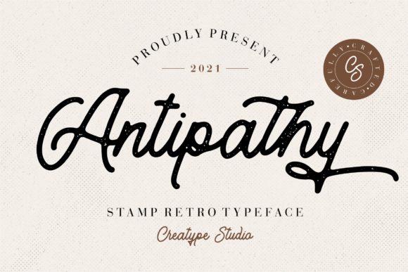 Antipathy: A Vintage-Inspired Script Font for Thoughtful Editorial Design