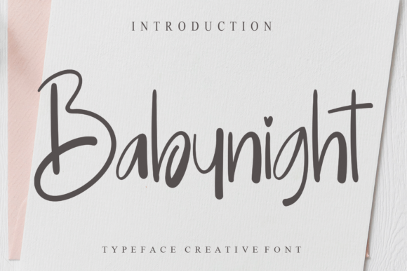 Babynight: The Elegant Script Font for Modern Marketers
