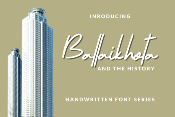Ballaikhota: A Handwritten Font for Modern Web Design