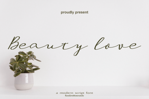 Beauty Love: A Cursive Script Font for Makers