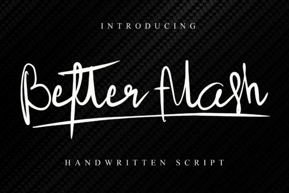 Better Flash: A Handwritten Font That Elevates Web Design