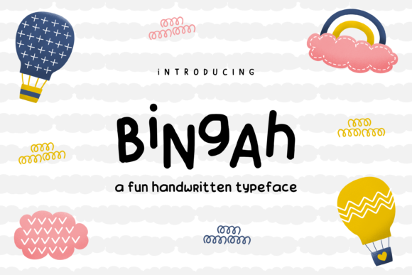 Bingah: A Chubby Handwritten Font for Web Design