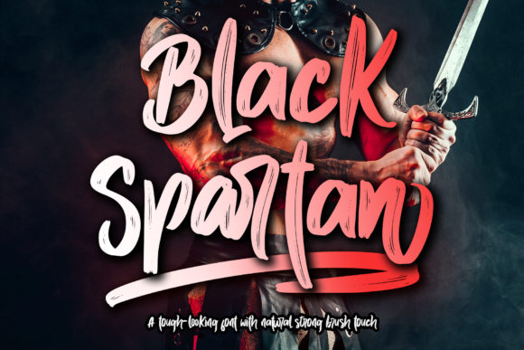 Black Spartan: A Bold Handwritten Font for Editorial Design