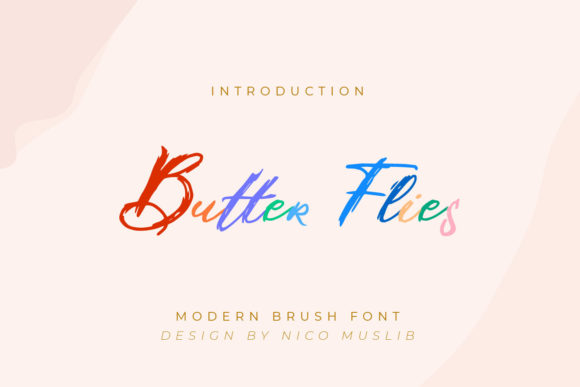 Butter Flies: A Modern Brushed Handwritten Font