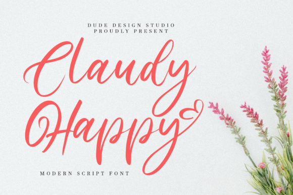 Claudy Happy: A Luxurious Handwritten Font for Modern Brand Design