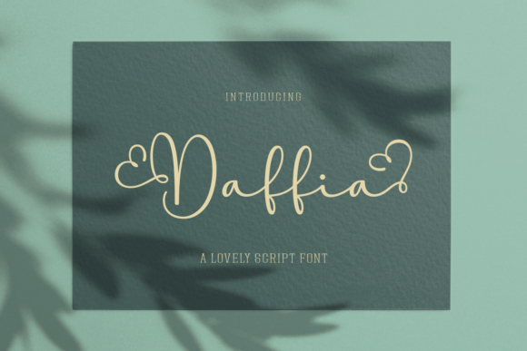 Daffia: The Elegant Script Font for Your Brand