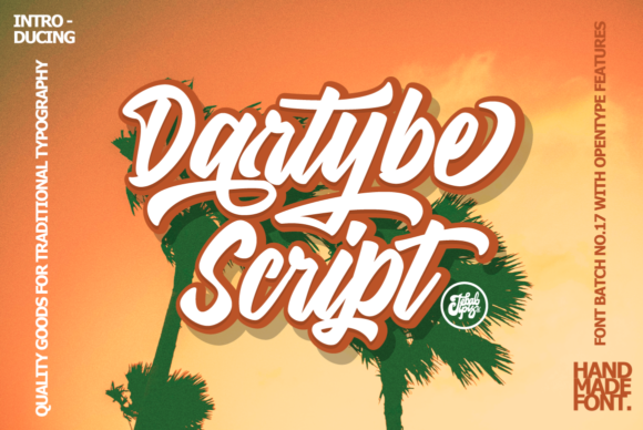 Dartybe: A Bold Handwritten Font for Editorial Design