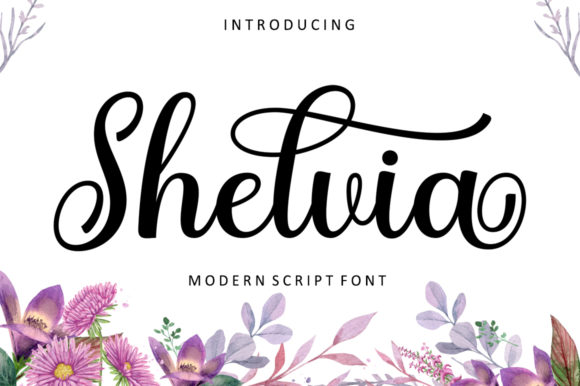 Elegant Script Font for Handmade Business: Shelvia