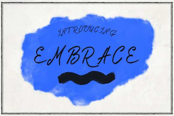 Embrace: A Handwritten Script Font That Brings Elegance to Branding