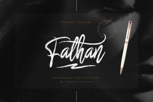 Fathan: A Handwritten Script Font for Editorial Elegance