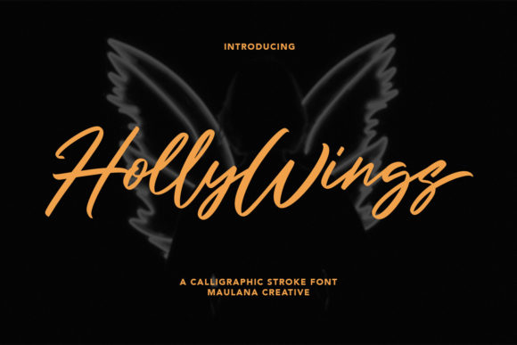 Holly Wings: A Stylish Script Font for Modern Editorial Design