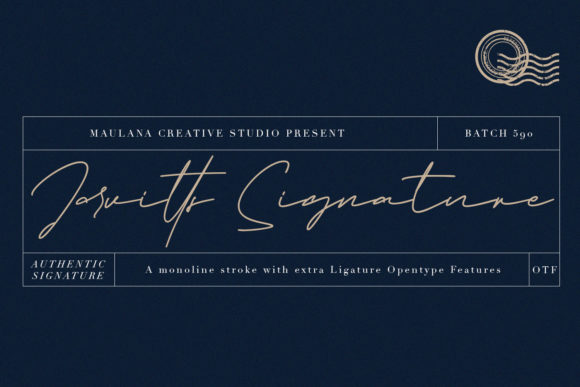 Jarvitts Signature: A Stylish Handwritten Font for Editorial Elegance