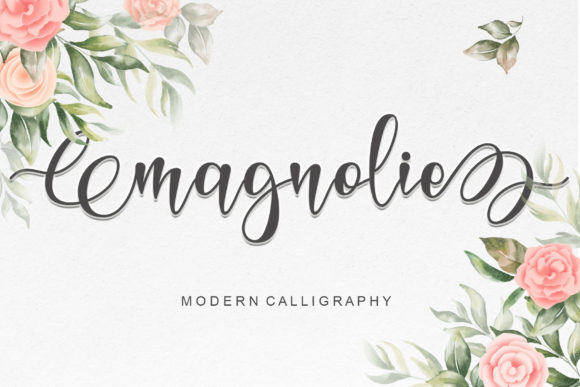 Magnolie: A Romantic Script Typeface for Web Design