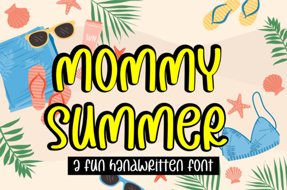Mommy Summer Font: A Fresh Handwritten Look for Small Business Branding