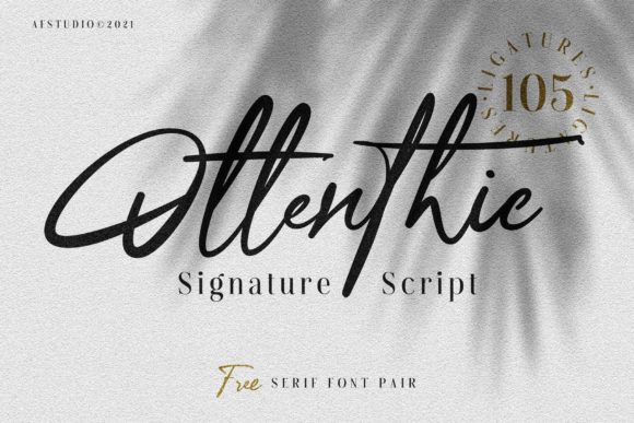 Ottenthic: A Modern Script and Serif Font Duo