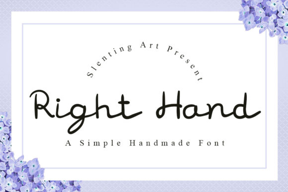 Right Hand: A Script Font That Brings Personality to Campaign Visuals