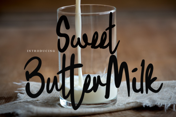 Sweet Buttermilk: A Delicate Handwritten Font for Romantic Branding