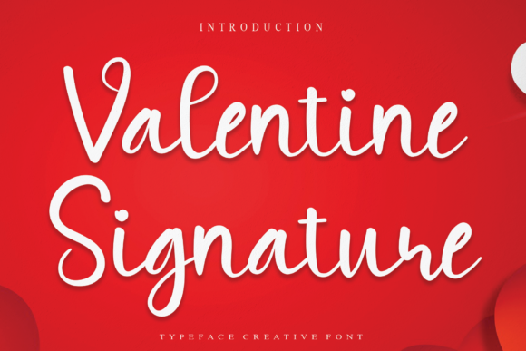Valentine Signature: A Romantic Font for Business